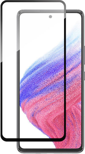 Wzk folie de protecție pentru ecran Samsung Galaxy A54 A546, sticlă securizată Full Glue, neagră