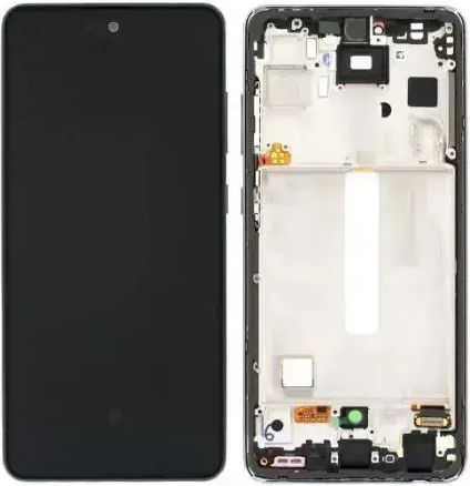 Ersatzbildschirm mit Touch-Mechanismus und Rahmen für  A528B Galaxy A52s 5G Schwarz