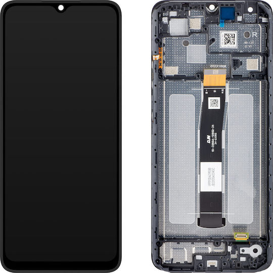 Screen with Touch Mechanism and Frame for  Redmi 12C (Black)