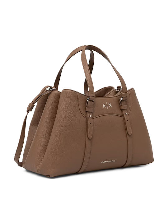Beige Fabric Women's Shopper Bag