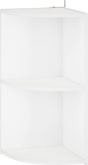 Corner Bookcase White 41.5x41.5x72 cm