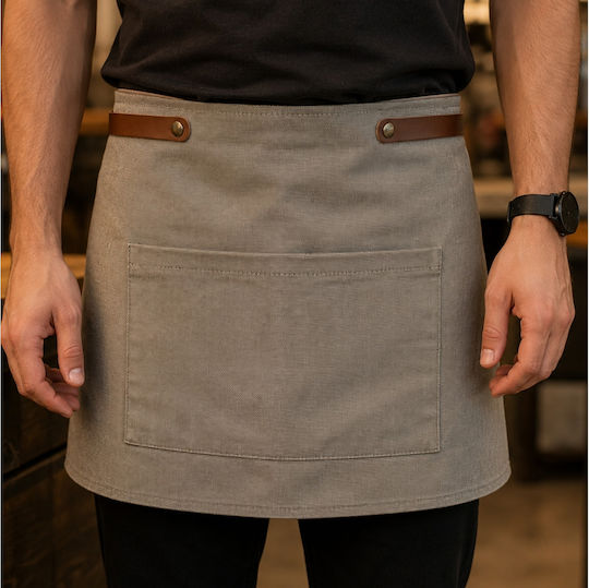 Doxx Amsterdam Doxx Amsterdam Catering-Schürze Chefkoch Taille Grau