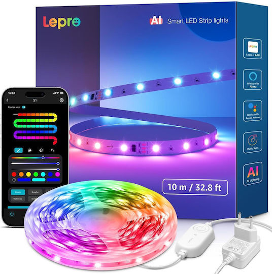 Lepro Smart LED Strip Wi-Fi RGBIC Light 10m