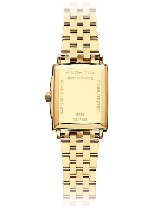 Toccata Womens Watch 22mm Battery with Gold Stainless Steel Bracelet