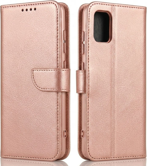 Book Σιλικόνης Ροζ Χρυσό (Redmi Note 12S)