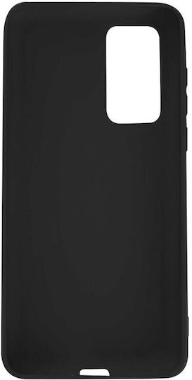 Lemontti Silky силиконов калъф за Huawei P40, черен
