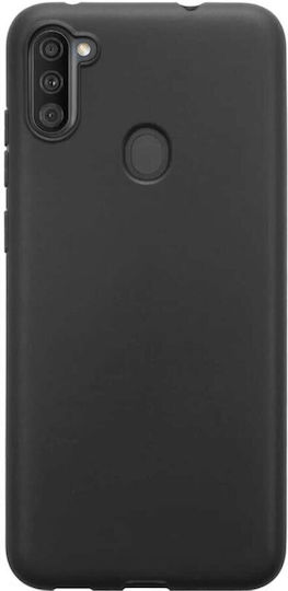 Lemontti Silky Silicone Case Samsung Galaxy A11 Black