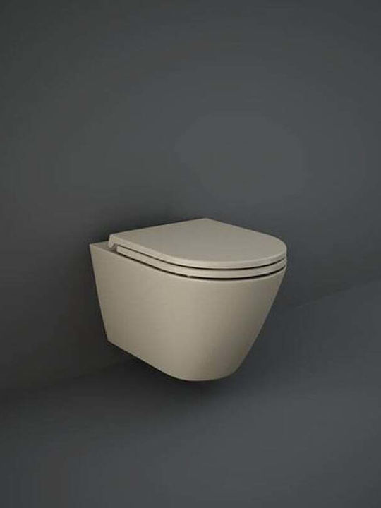 Rak Ceramics Feeling Тоалетна Седалка с Плавно Затваряне, Пластмасова, Кафява Rak Ceramics Feeling Тоалетна Седалка с Плавно Затваряне, Пластмасова, Кафява