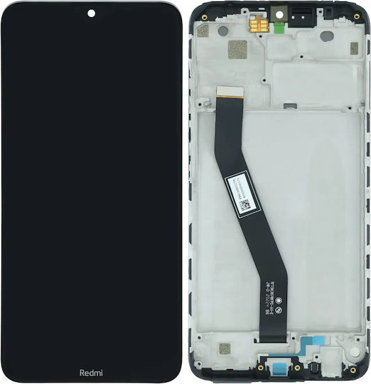 Оригинален LCD дисплей с рамка, съвместим с Xiaomi Redmi 8a, черен