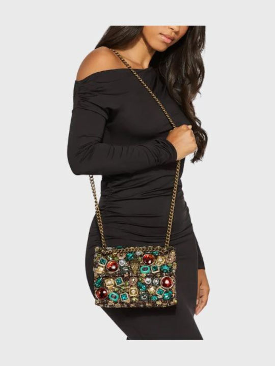 Women's Flap Bag Dark Brown Combination