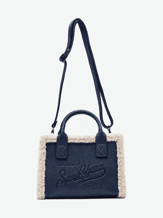 Fur Women's Tote Bag Dark Blue