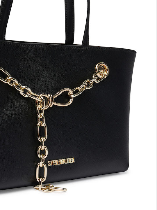 Black Leather Women's Tote Bag