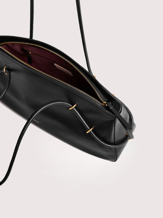 Lizzie Leather Women's Shoulder Bag Black