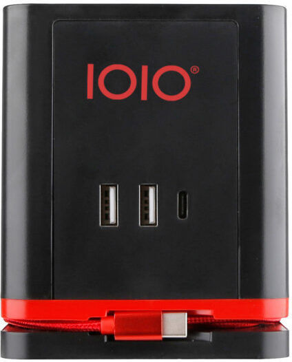 Olympia Prelungitor cu 3 Prize, 2 USB-A, 1 USB-C, Întrerupător și Cablu de 0,5 m