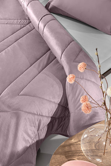 Guy Laroche King Size Quilt 220x240cm Refine Amethyst
