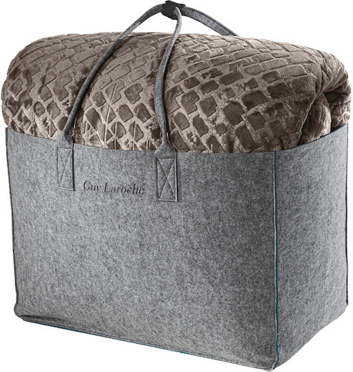 Guy Laroche Surreal Cocoa Sherpa Comforter Double 240x240cm