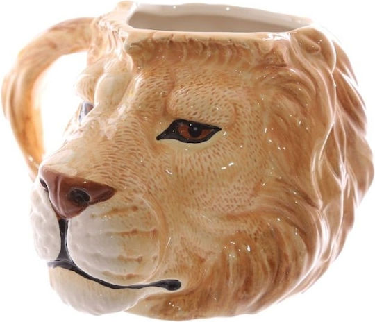 Puckator Cană Cap Ceramică Maro 650ml