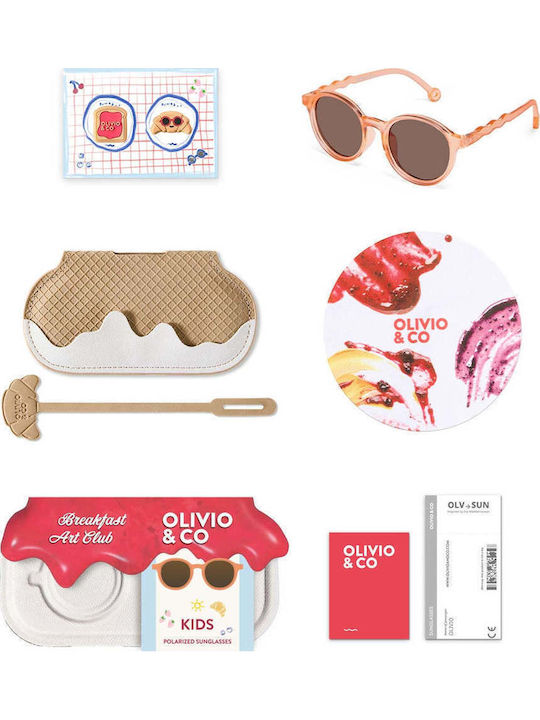 Oval Kids Sunglasses Pink For 3-5 Years