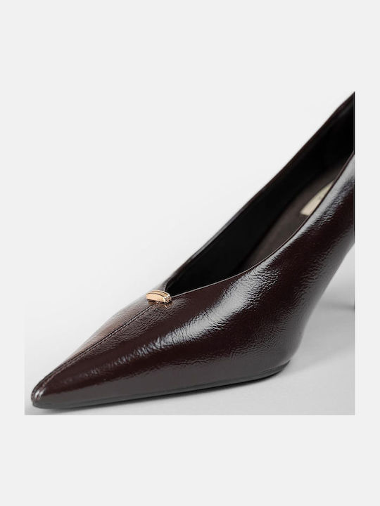 Pointed Toe Burgundy Heels