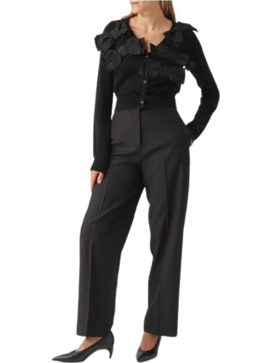 Women's Fabric Trousers Black