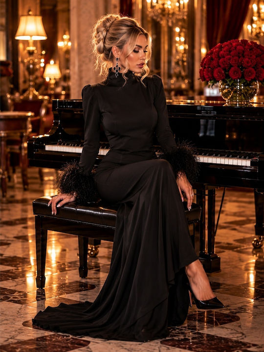 Woman's Fashion Φόρεμα Βραδινό Μαύρο