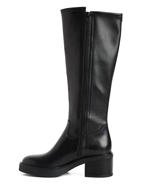 Tamaris Black Leather Women's Boots