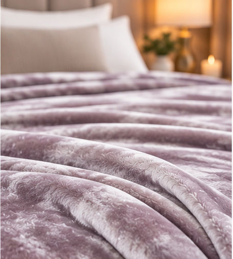 Decotelia Single 160x240cm Dusty Lilac Silver Decotelia Single 160x240cm Dusty Lilac Silver