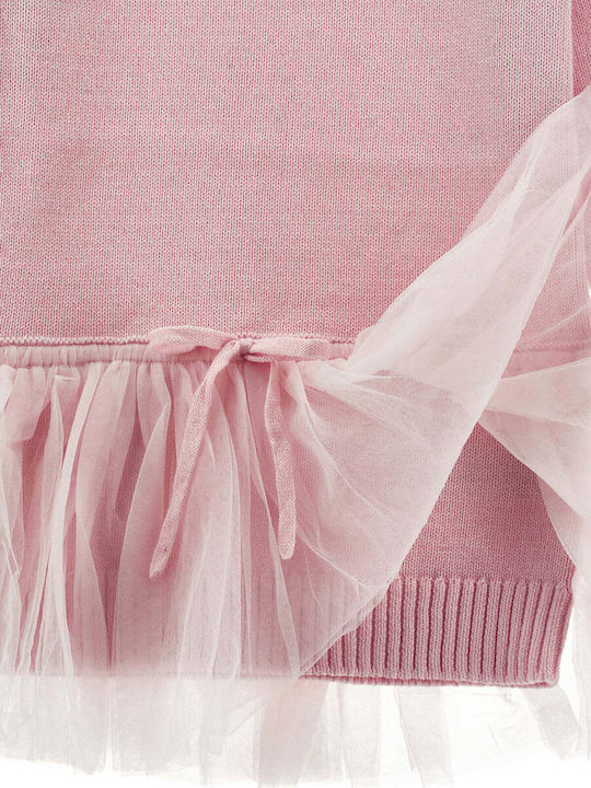 Girls Tulle Flower Girl Dress Pink
