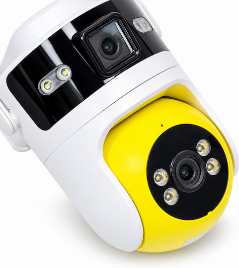 Q-S5 PRO IP Dual Wi-Fi 8K Waterproof Yellow Surveillance Camera
