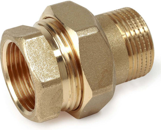 Gerade Verbindung Giacomini R18y006 1 1/4” Innengewinde X 1 1/4” Außengewinde HVAC Trinkwasser Solarinstallationen Messing