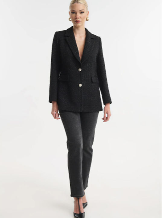 Fibes Damenblazer Schwarz Fibes Damenblazer Schwarz
