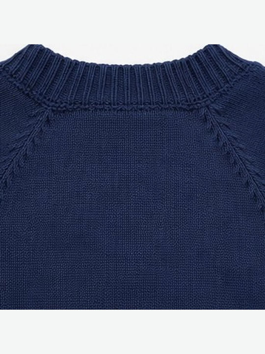 Kinderbolero Gestrickt Marineblau