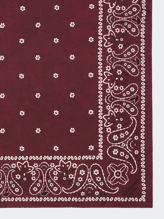 Weekend Maxmara Women's Burgundy Silk Scarf