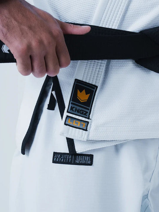 Kingz Men's Brazilian Jiu Jitsu Jacket White