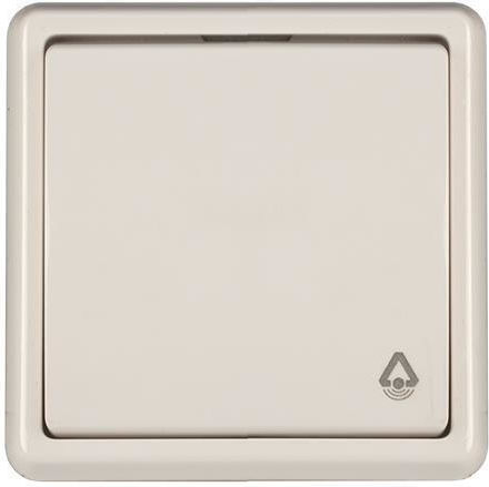 Vilma Recessed Wall Switch with White Frame