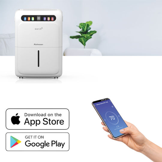 R-91520 Dehumidifier with Compressor Ionizer and Wi-Fi 20 L