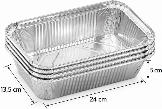 Food Pack Σκεύος Αλουμινίου Παραλληλόγραμμο Νο161 (4τμχ)