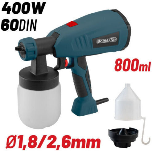 Bormann Bpg8100 Ηλεκτρικό Πιστόλι Βαφής 400W με Δοχείο 0.8lt