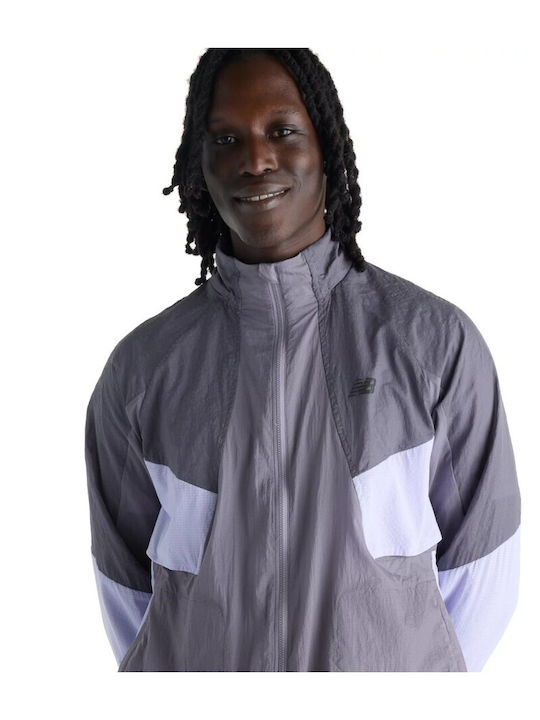 Grey Waterproof and Windproof Activewear Jacket