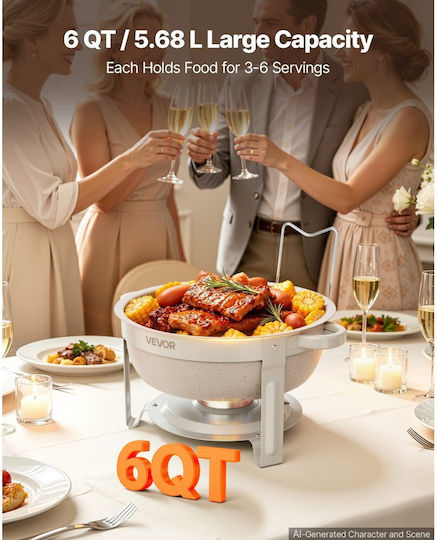 Vevor Bain-Marie zum Servieren 5,7 l