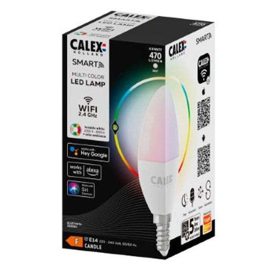 Smart Smart Lampe LED 4.9W für Fassung E14 und Form B35 RGB