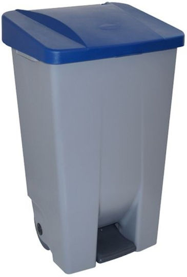 GTSA Plastic Waste Bin 80lt with Pedal Blue