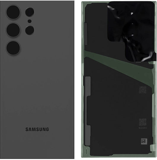Samsung Capac Baterie Negru pentru Galaxy S23 Ultra