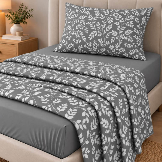 Astron Italy Irida Single Fitted Sheet 100x200+30cm Dusty Rose