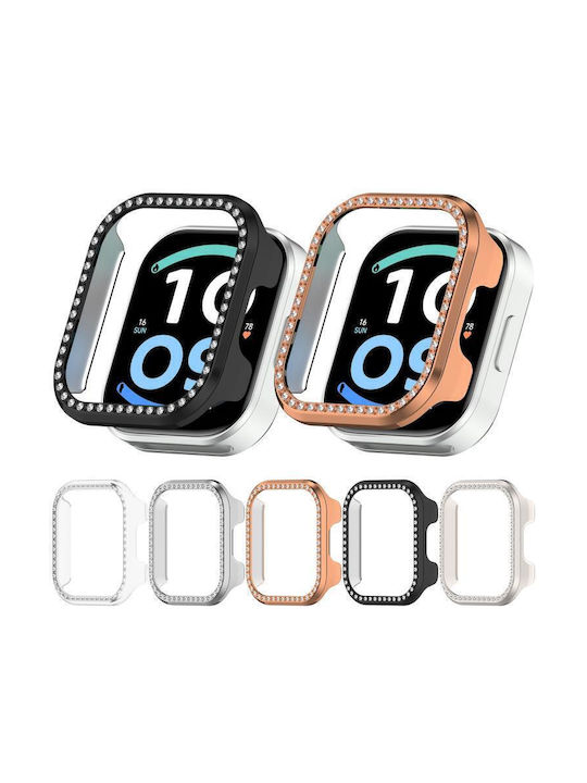 Redmi Watch 6 Active Diamond Half Coverage Hollow Pc Watch Προστατευτική Θήκη Ασημί Redmi Watch 6 Active Diamond Half Coverage Hollow Pc Watch Προστατευτική Θήκη Ασημί