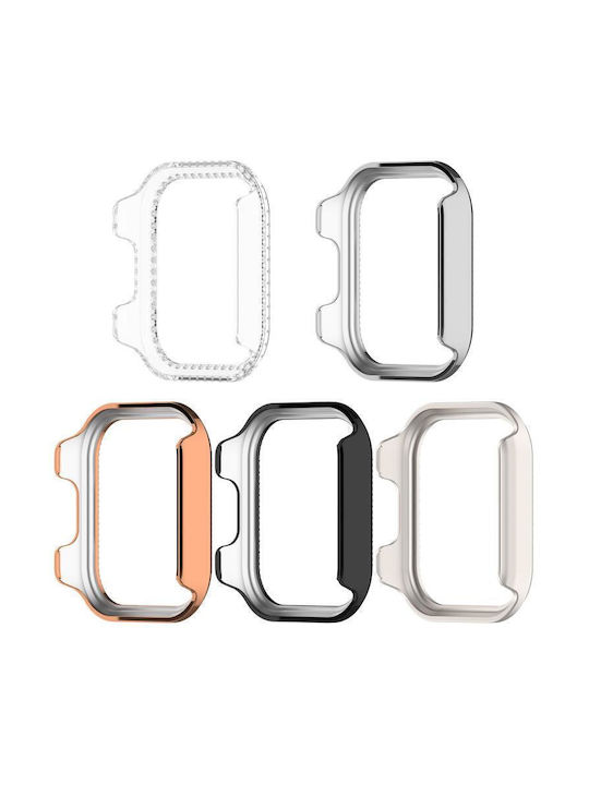 Schutzhülle Redmi Watch 6 Active Diamond Half Coverage Hollow PC Uhr Schwarz
