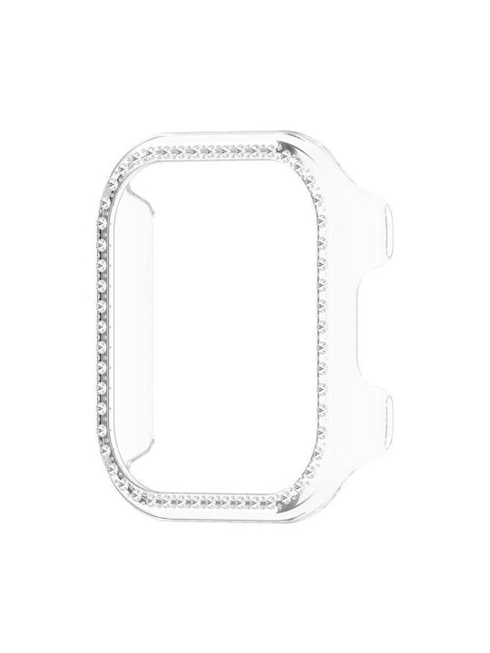 Redmi Watch 6 Active Diamond Half Coverage Hollow Pc Watch Schutzhülle Silber