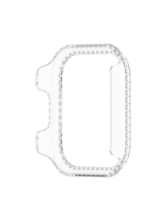 Redmi Watch 6 Active Diamond Half Coverage Hollow Pc Watch Schutzhülle Silber