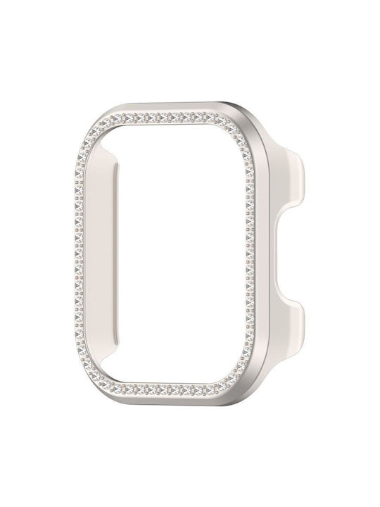 Redmi Watch 6 Active Diamond Halbabdeckende Hohle PC-Uhrenschutzhülle Satine Starlight