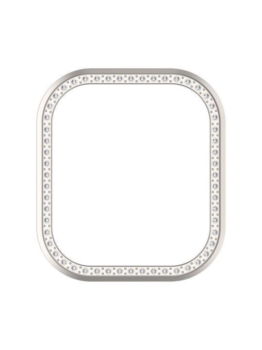Redmi Watch 6 Active Diamond Halbabdeckende Hohle PC-Uhrenschutzhülle Satine Starlight